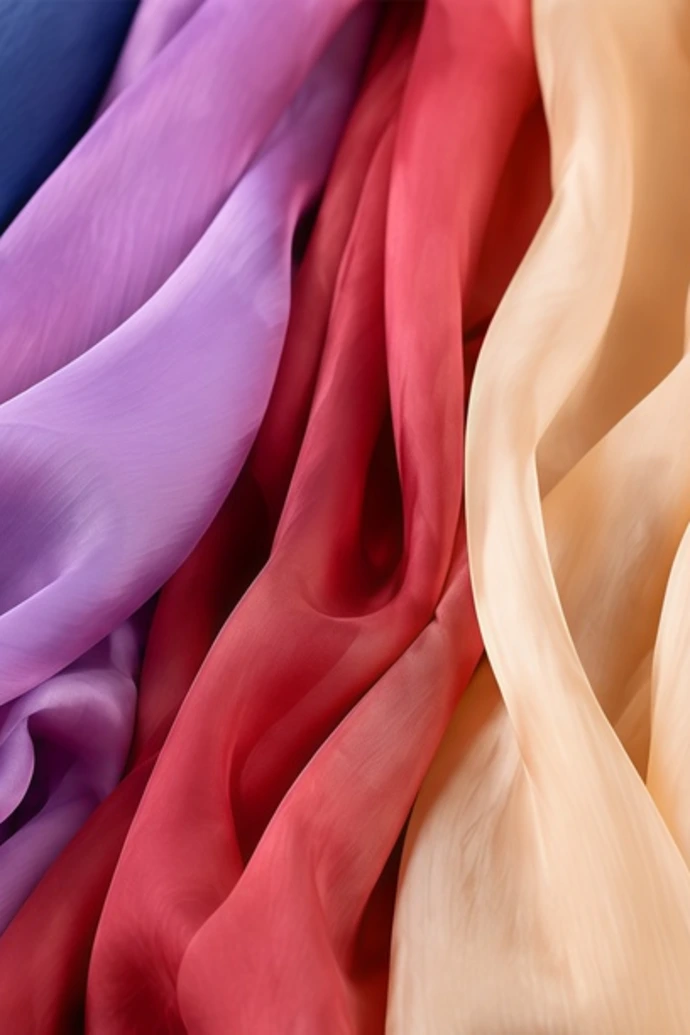 Premium saree fabric texture