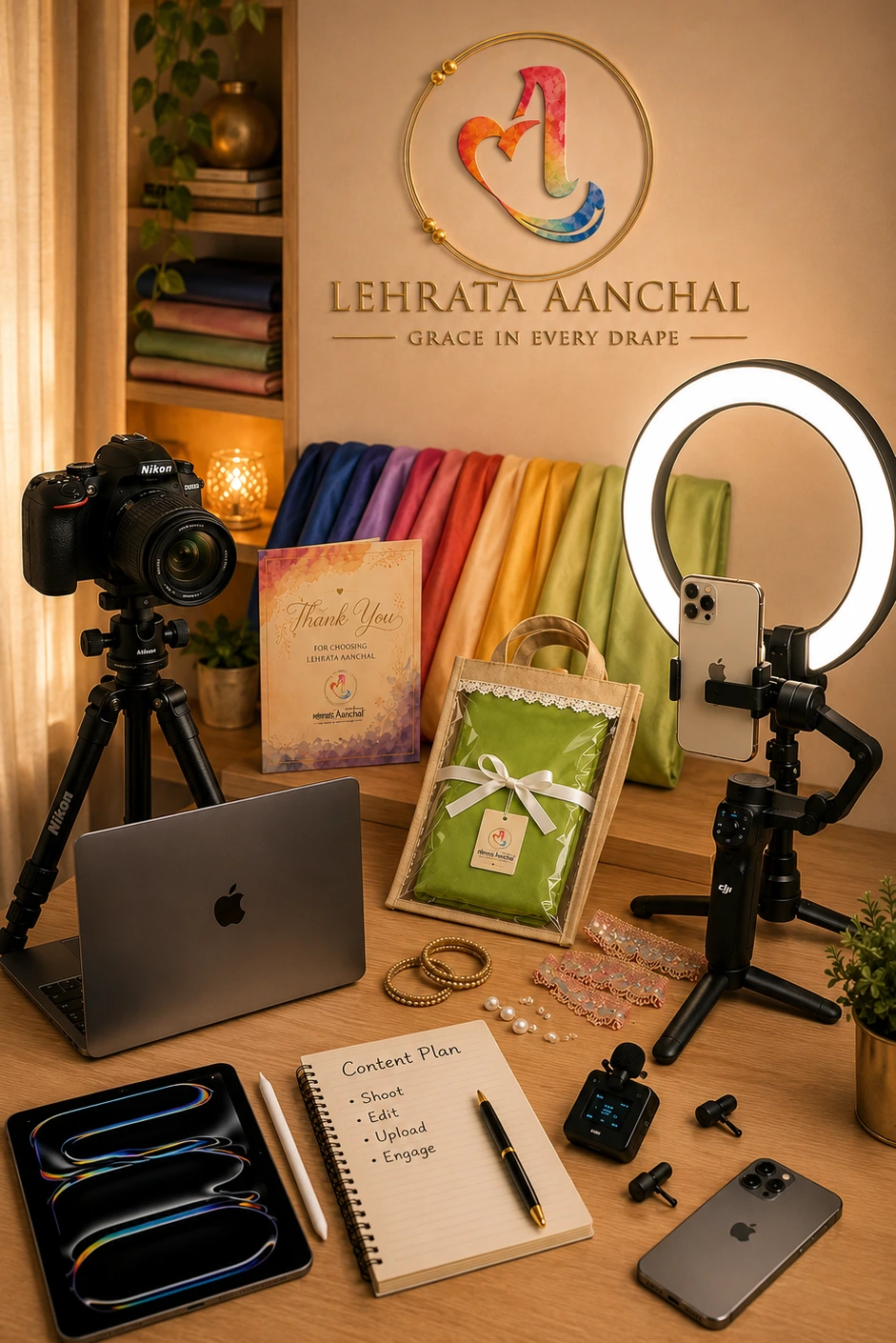 Lehrata Aanchal design workspace