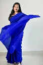 Sapphire Flow Saree