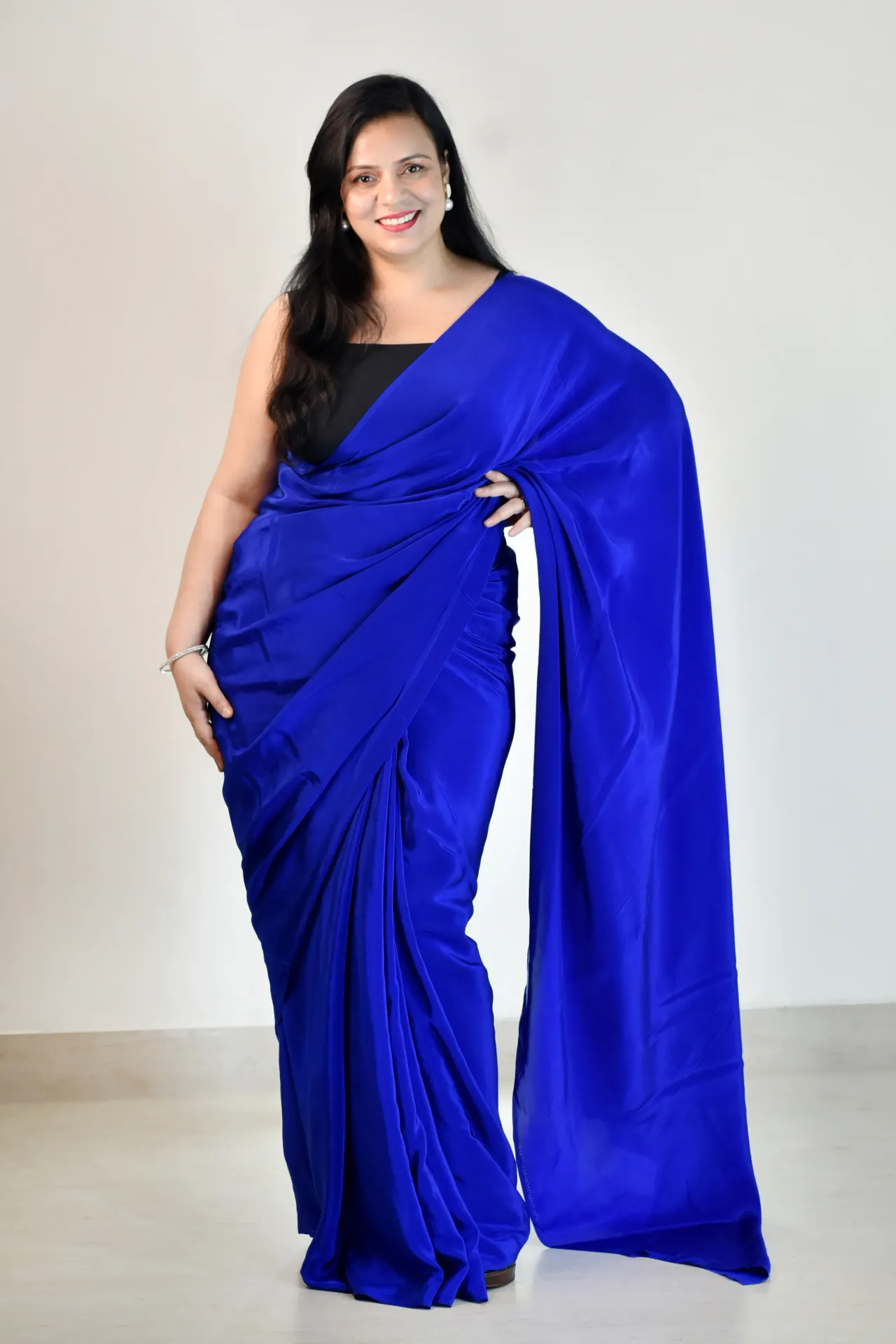 Sapphire Flow Saree