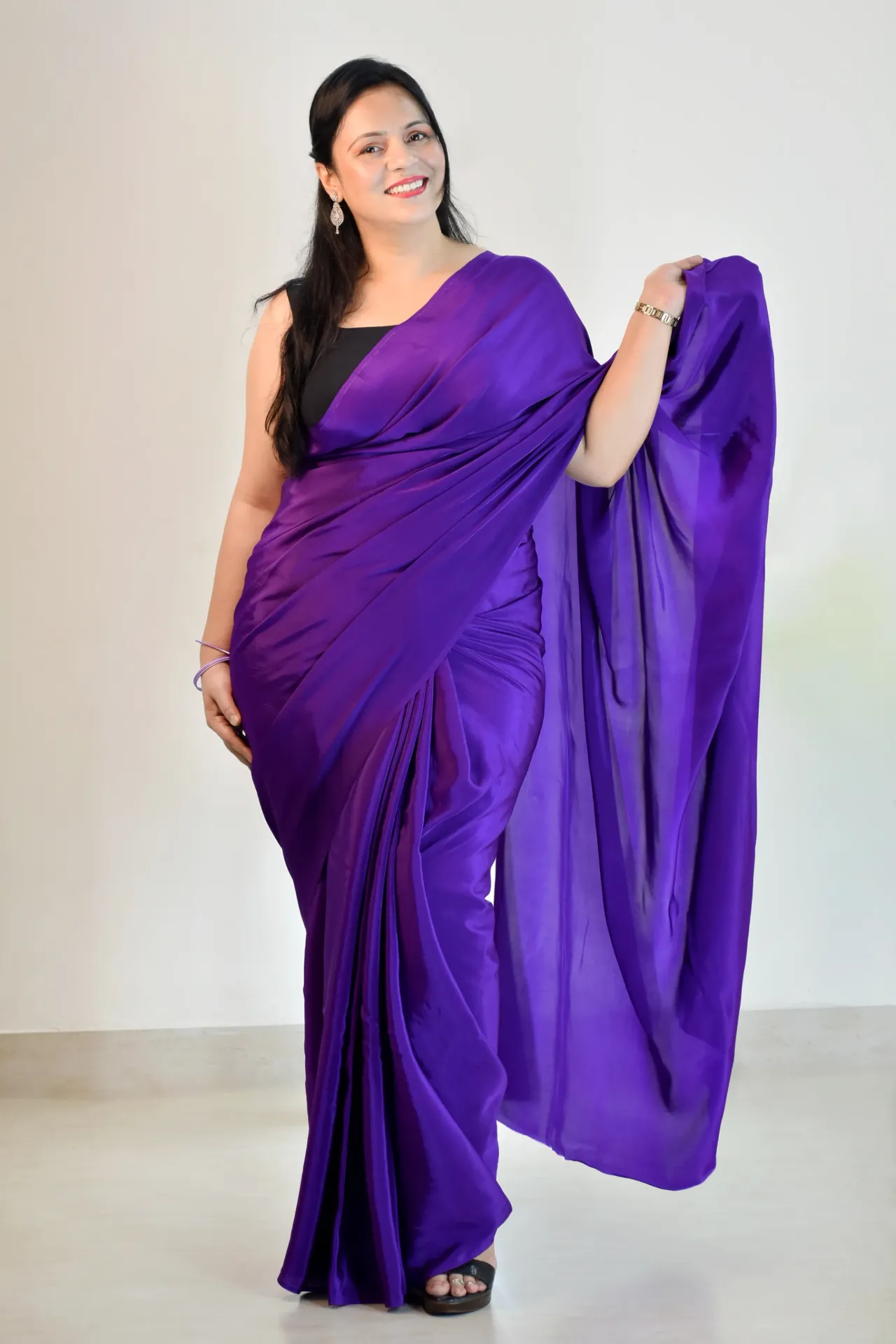 Velvet Violet Saree