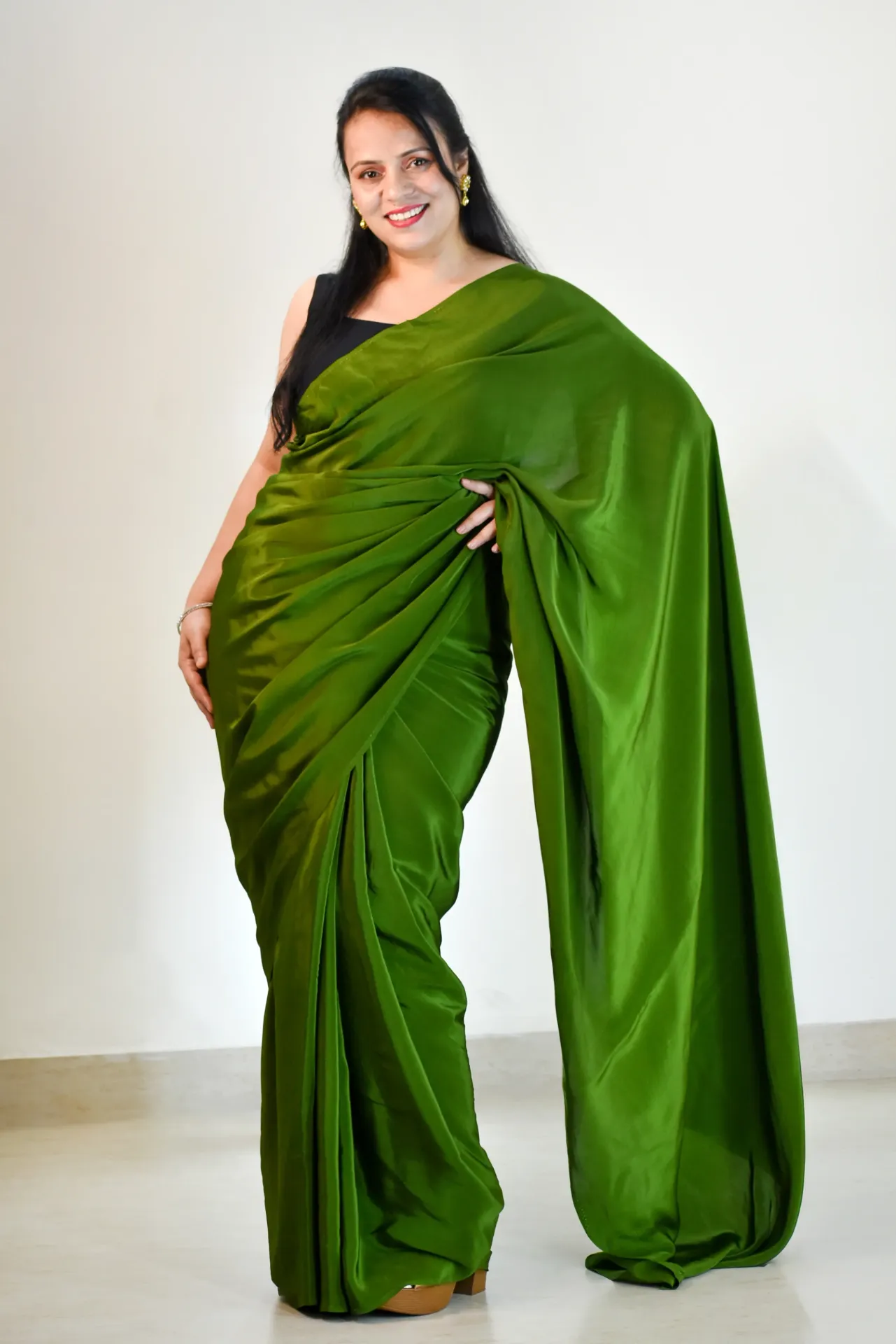 Emerald Essence Saree